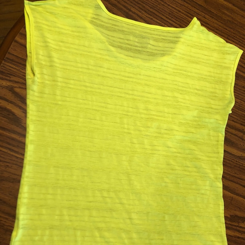 Fluorescent yellow dry fit Nike shirt